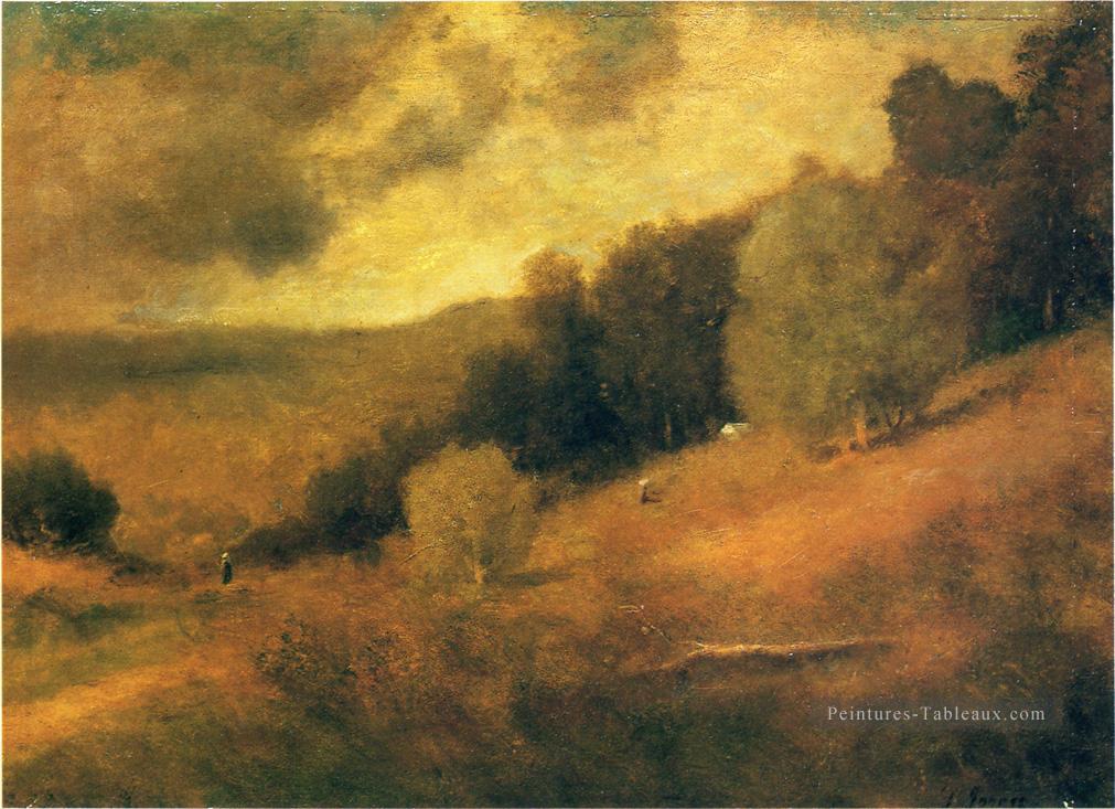 Stormy Day paysage Tonaliste George Inness Peintures à l'huile